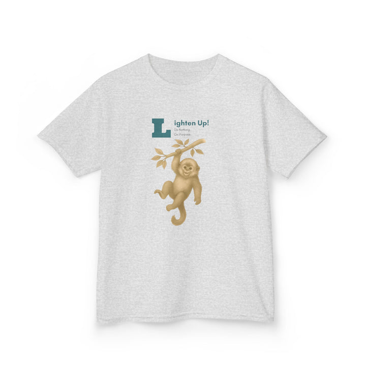 Kids Golden Snub-Nosed Monkey Tee | "Lighten Up" | Sketch Design | Eco-Conscious | Joyful & Playful