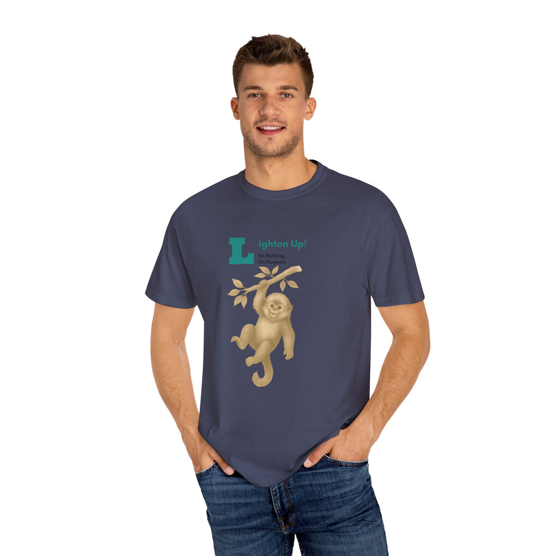 Lighten Up – Golden Snub-Nosed Monkey | Joyful & Playful | Sketch Series by Pure Perspective | Eco Friendly Graphic Tee