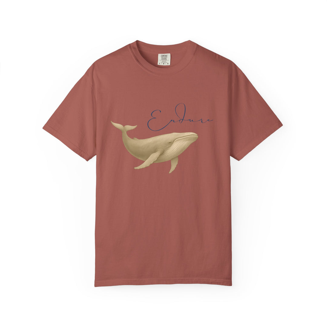 Endure – Blue Whale | Connected & Compassionate | Sketch Series by Pure Perspective App | Eco Friendly Graphic Tee