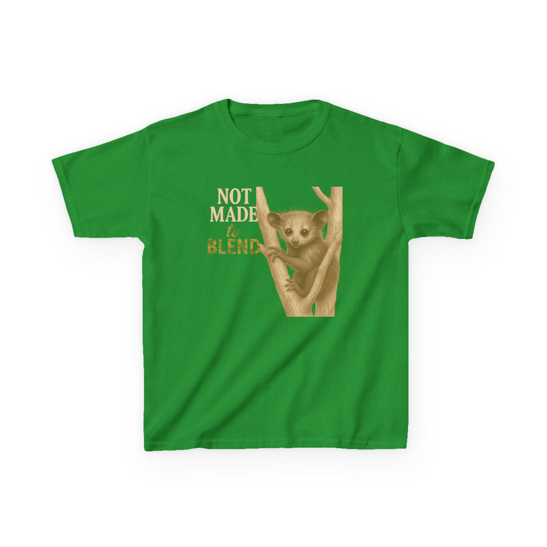 Kids Aye Aye Tee | "Not Made to Blend" | Sketch Design | Eco-Conscious | Reflective & Wise