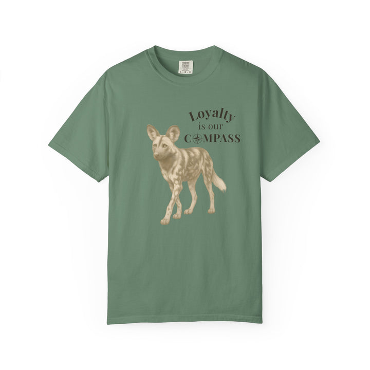 Loyalty Is Our Compass – African Wild Dog | Empowered & Bold | Sketch Series by Pure Perspective | Eco Friendly Graphic Tee