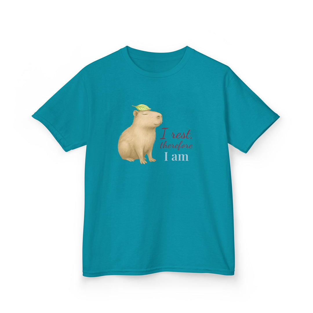 Kids Capybara Tee | "Take it Easy" | Sketch Design | Eco-Conscious | Grounded & Gentle