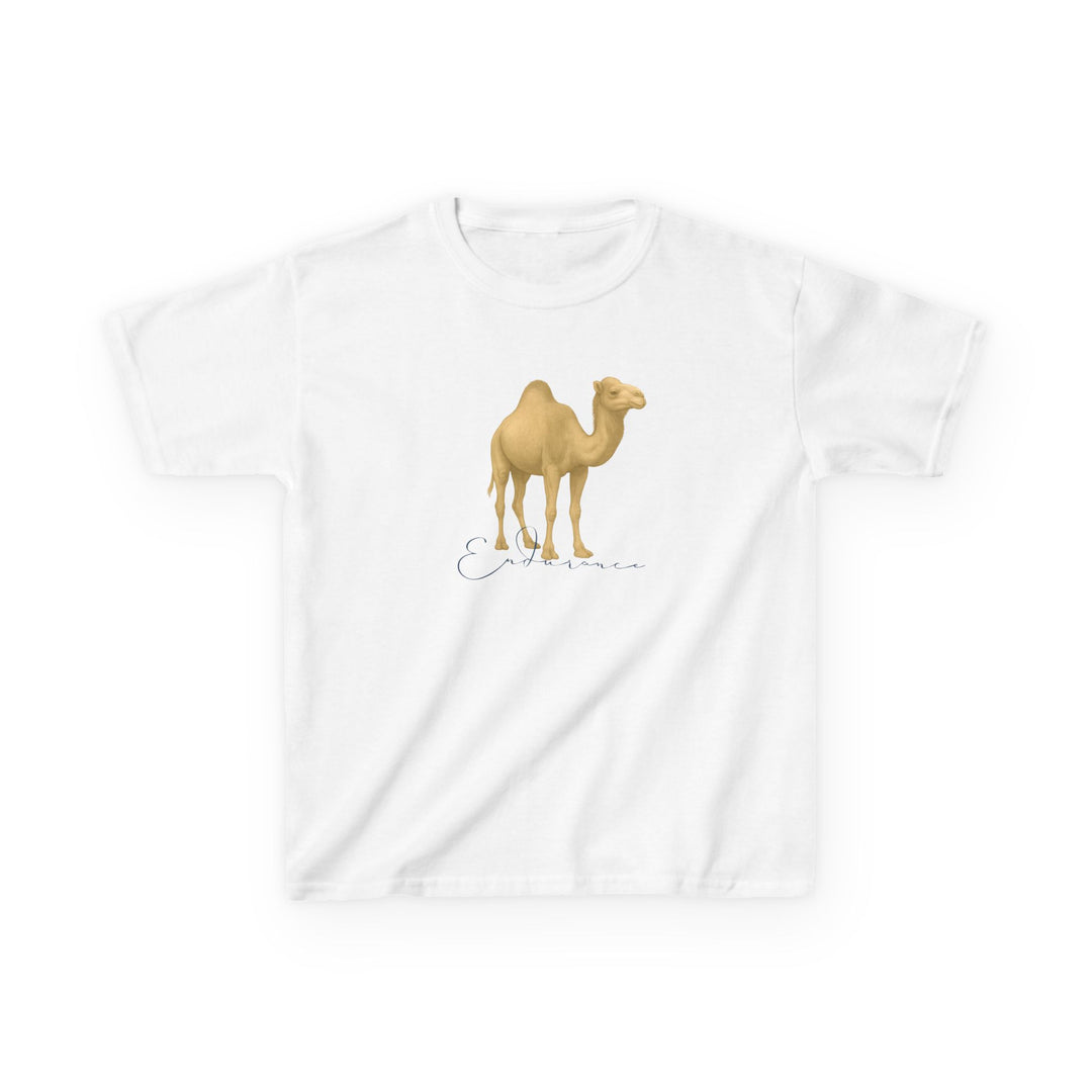 Kids Camel Tee | "Endurance" | Sketch Design | Eco-Conscious | Patient & Peaceful