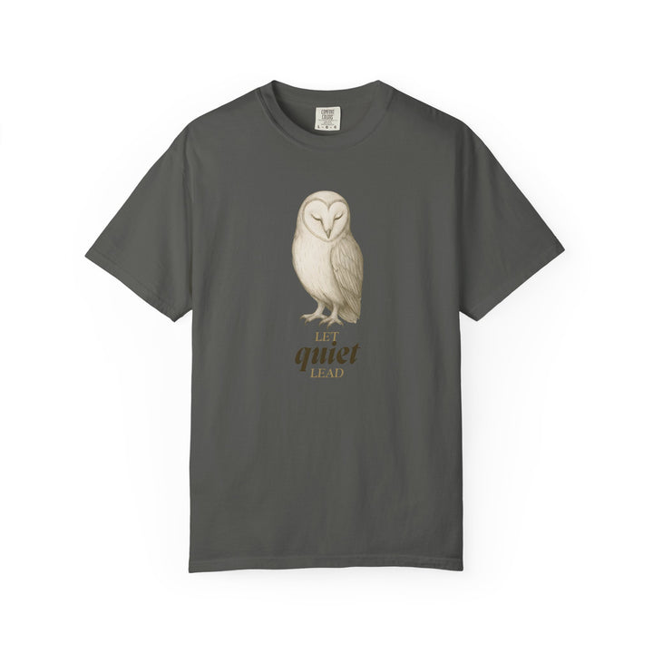 Let Quiet Lead – Owl | Calm & Centered | Sketch Series by Pure Perspective | Eco Friendly Graphic Tee