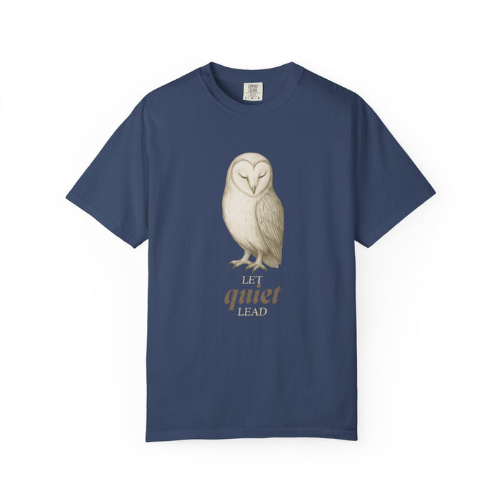 Let Quiet Lead – Owl | Calm & Centered | Sketch Series by Pure Perspective | Eco Friendly Graphic Tee