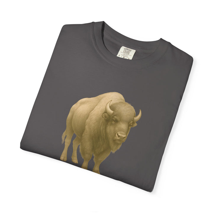 Guard What's Sacred – Bison | Connected & Compassionate | Sketch Series by Pure Perspective App | Eco Friendly Graphic Tee