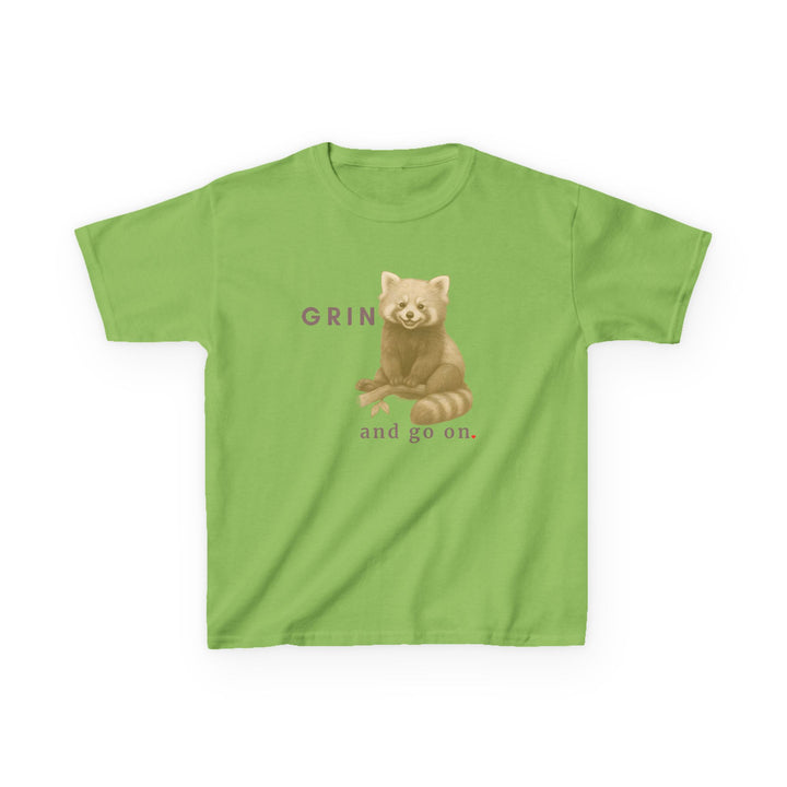 Kids Red Panda Tee | "Grin and Go On" | Sketch Design | Eco-Conscious | Joyful & Playful