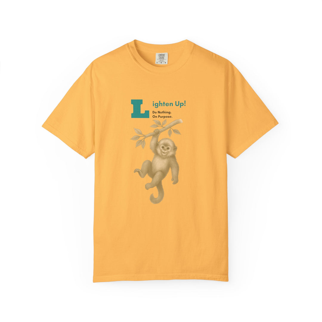 Lighten Up – Golden Snub-Nosed Monkey | Joyful & Playful | Sketch Series by Pure Perspective | Eco Friendly Graphic Tee