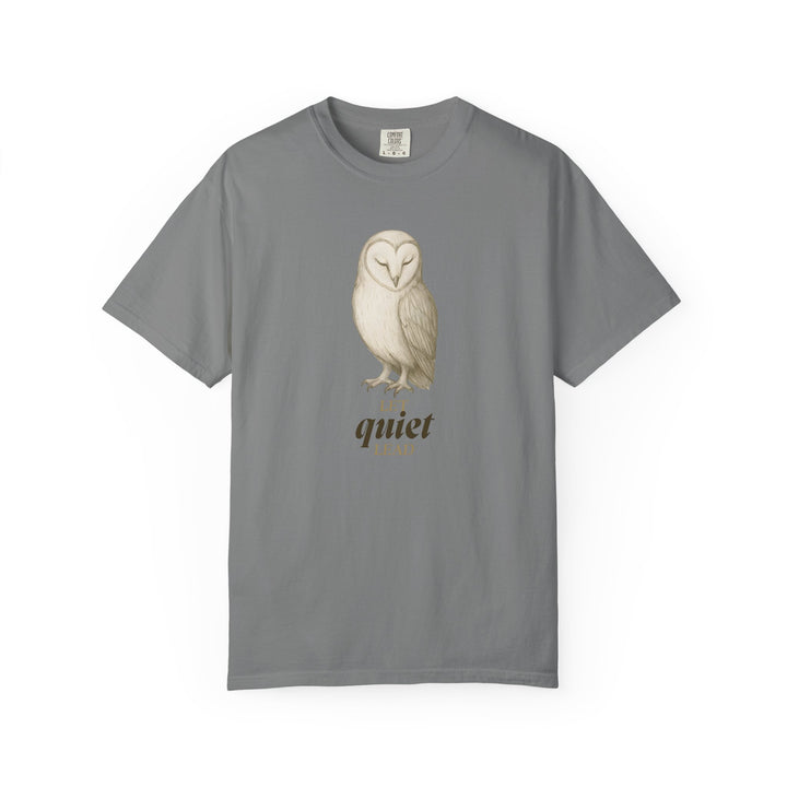 Let Quiet Lead – Owl | Calm & Centered | Sketch Series by Pure Perspective | Eco Friendly Graphic Tee