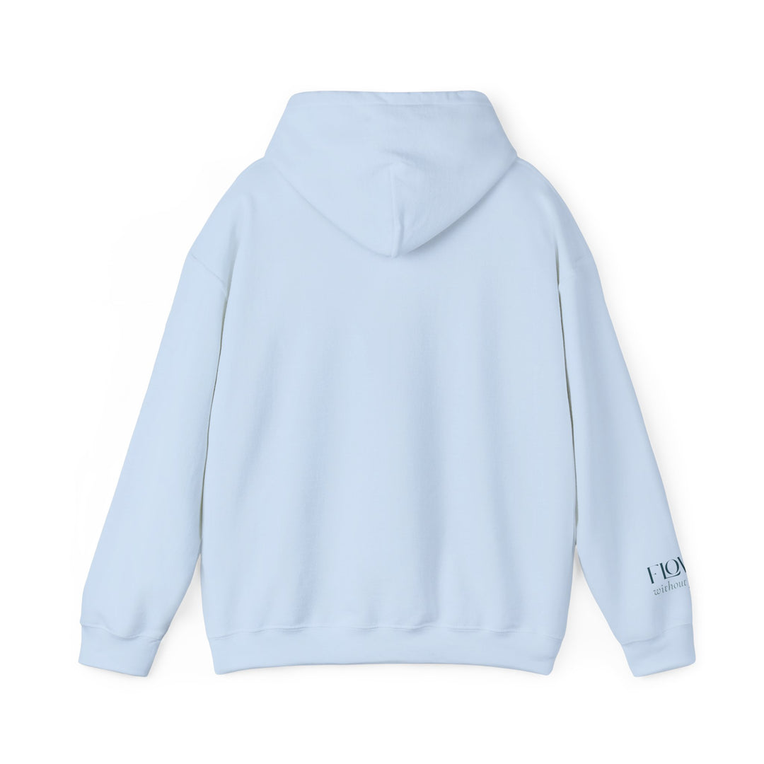Flow without Force – Manatee | Calm & Centered Series | Unisex Heavy Blend™ Hooded Sweatshirt | Eco-Friendly Apparel