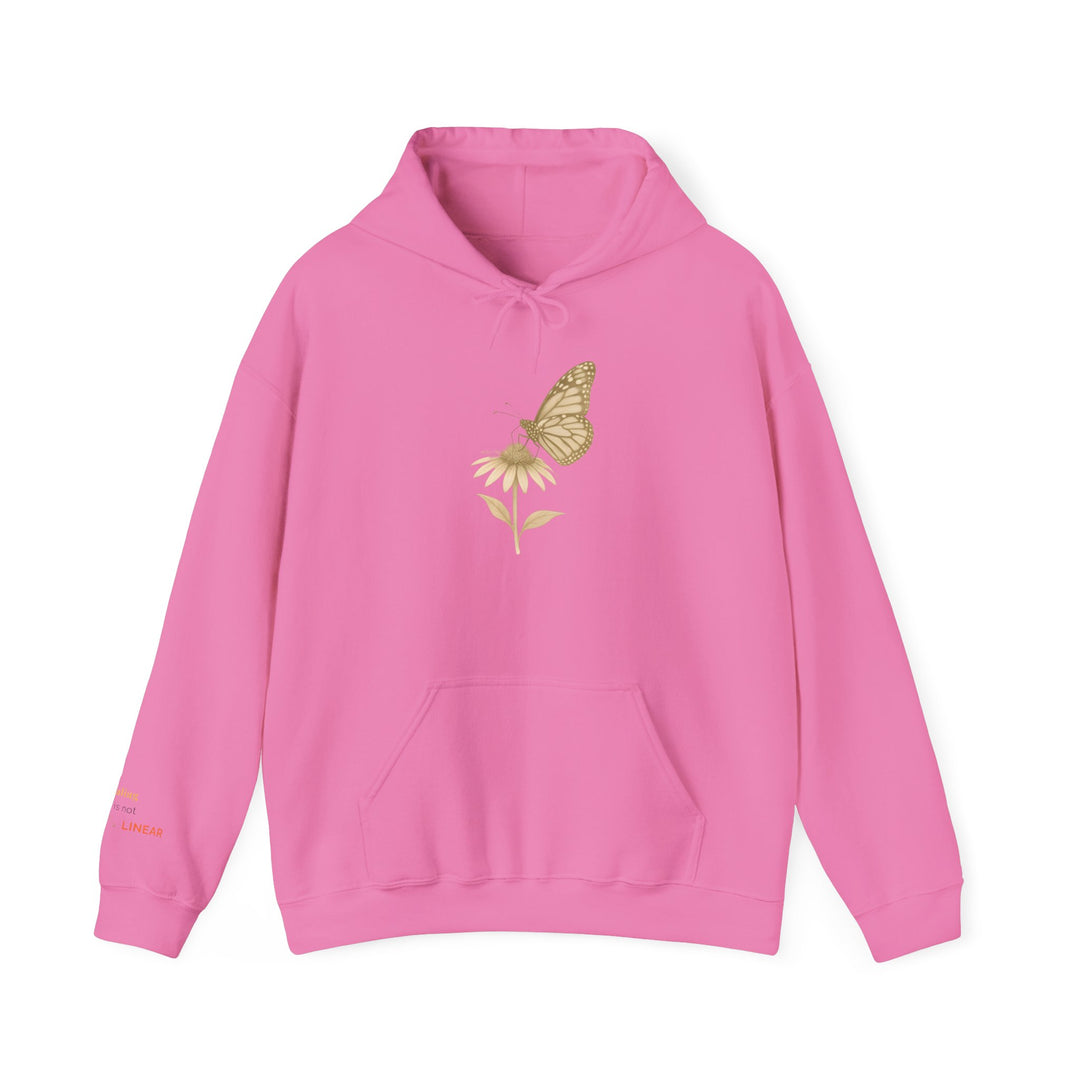 Healing is not Linear – Monarch Butterfly Edition | Hopeful & Healing Series | Unisex Heavy Blend™ Hooded Sweatshirt | Eco-Friendly Apparel