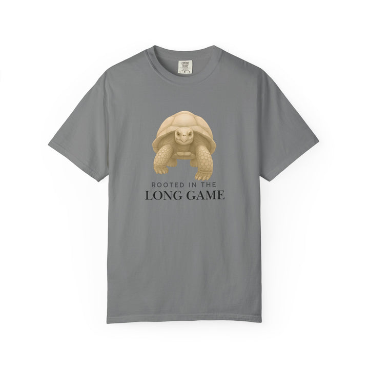 Rooted in the Long Game – Giant Tortoise | Grounded & Gentle | Sketch Series by Pure Perspective | Eco Friendly Graphic Tee