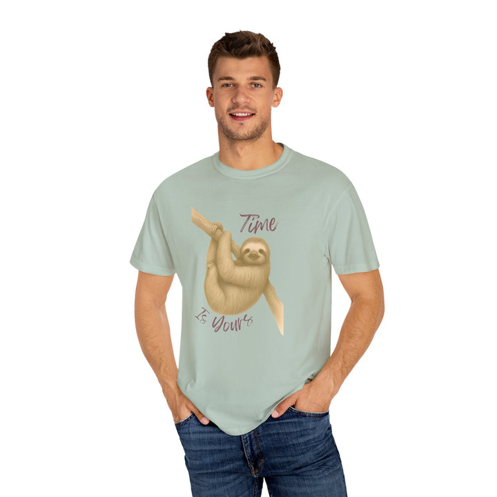 Time is Yours – Sloth | Joyful & Playful | Sketch Series by Pure Perspective | Eco Friendly Graphic Tee