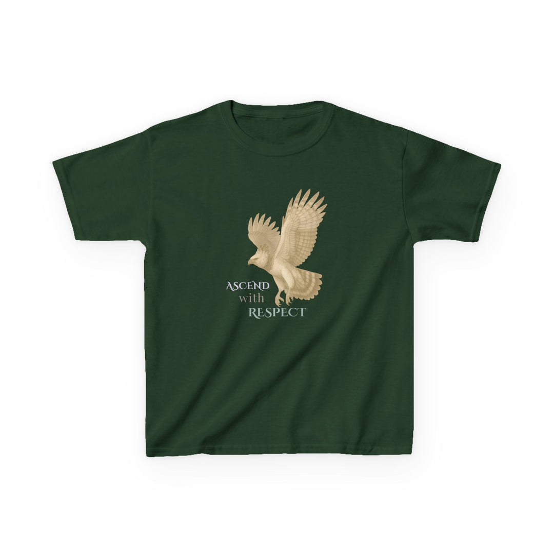 Kids Harpy Eagle Tee | "Rise with Kindness" | Sketch Design | Eco-Conscious | Empowered & Bold