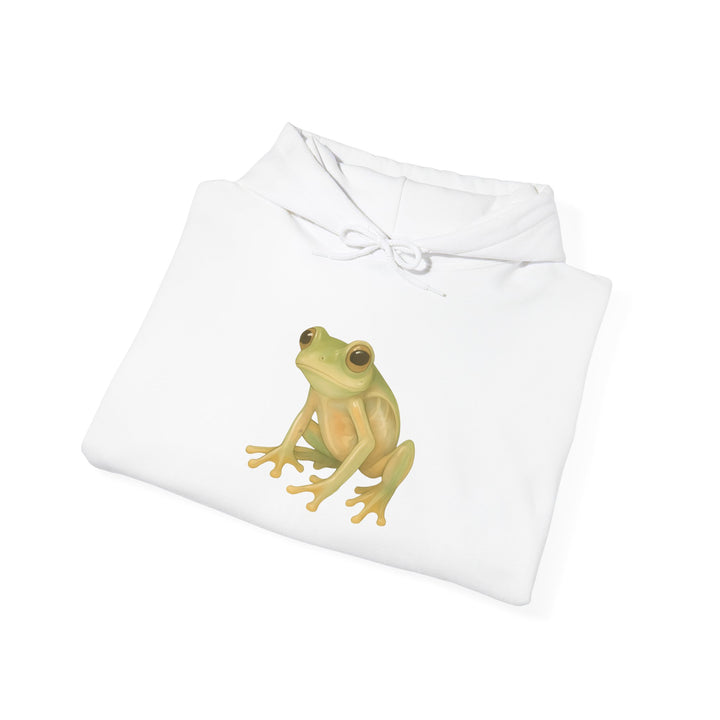 Vulnerability Takes Courage – Glass Frog Butterfly Edition | Hopeful & Healing Series | Unisex Heavy Blend™ Hooded Sweatshirt | Eco-Friendly Apparel