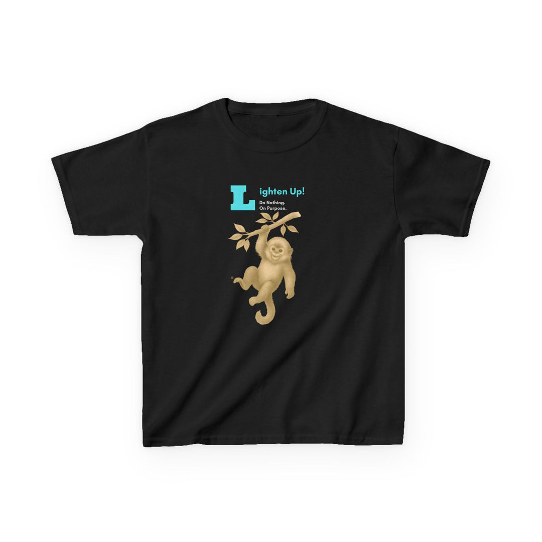 Kids Golden Snub-Nosed Monkey Tee | "Lighten Up" | Sketch Design | Eco-Conscious | Joyful & Playful