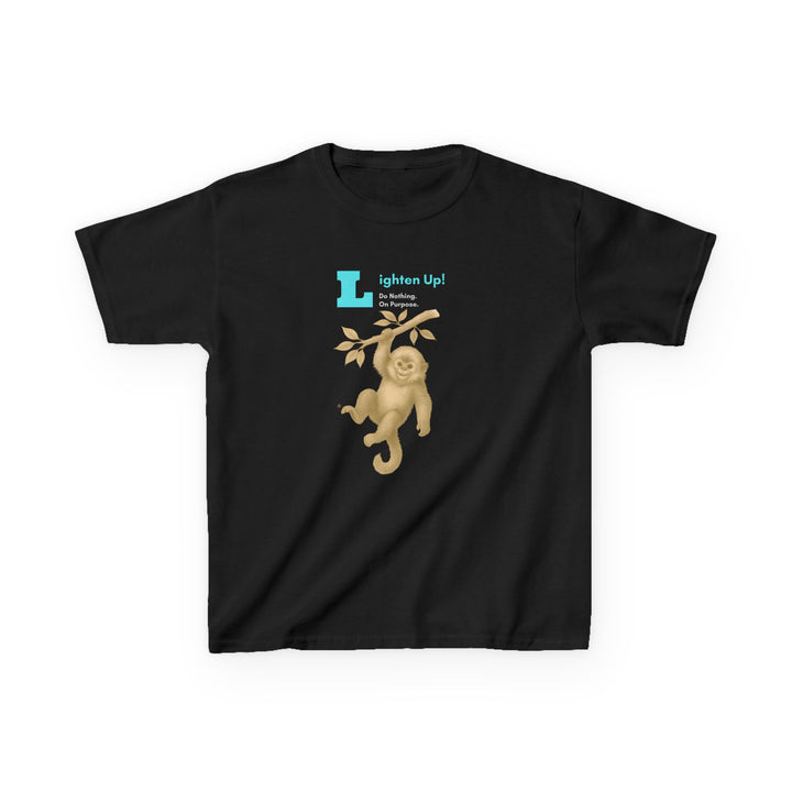 Kids Golden Snub-Nosed Monkey Tee | "Lighten Up" | Sketch Design | Eco-Conscious | Joyful & Playful
