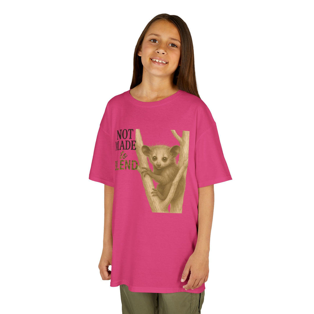 Kids Aye Aye Tee | "Not Made to Blend" | Sketch Design | Eco-Conscious | Reflective & Wise
