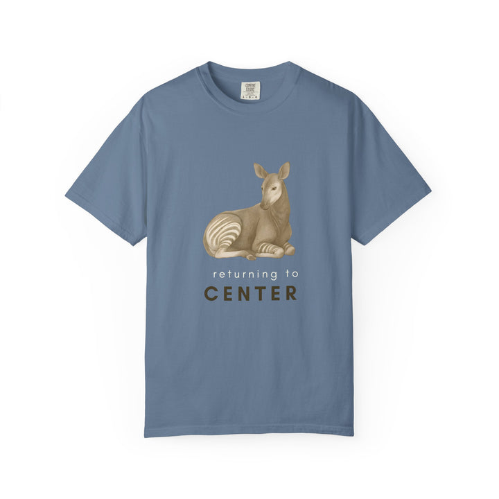 Returning to Center – Okapi | Calm & Centered | Sketch Series by Pure Perspective | Eco Friendly Graphic Tee