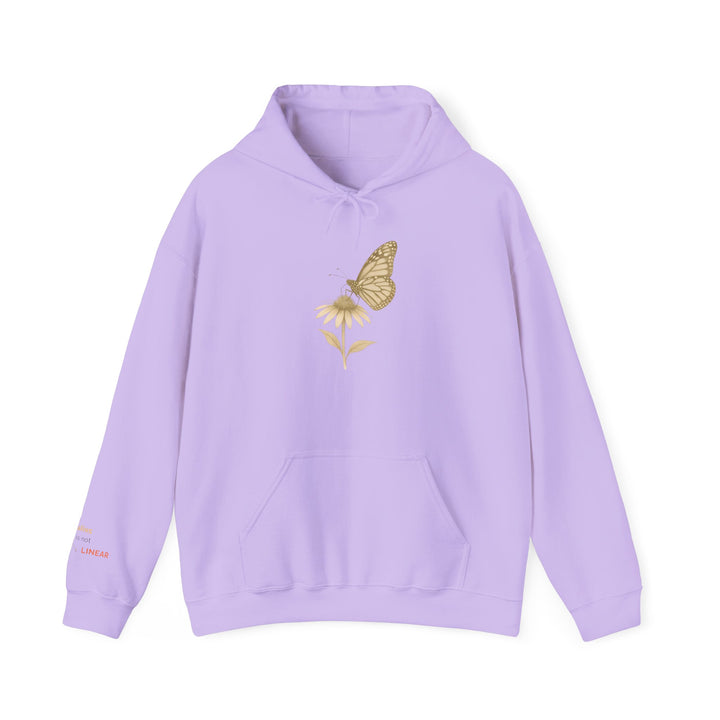 Healing is not Linear – Monarch Butterfly Edition | Hopeful & Healing Series | Unisex Heavy Blend™ Hooded Sweatshirt | Eco-Friendly Apparel