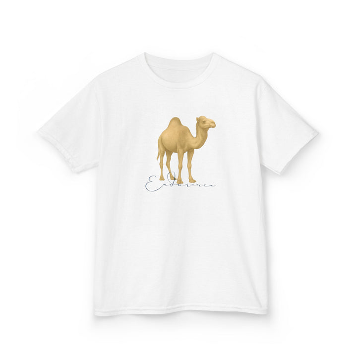 Kids Camel Tee | "Endurance" | Sketch Design | Eco-Conscious | Patient & Peaceful