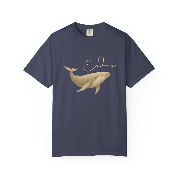 Endure – Blue Whale | Connected & Compassionate | Sketch Series by Pure Perspective App | Eco Friendly Graphic Tee