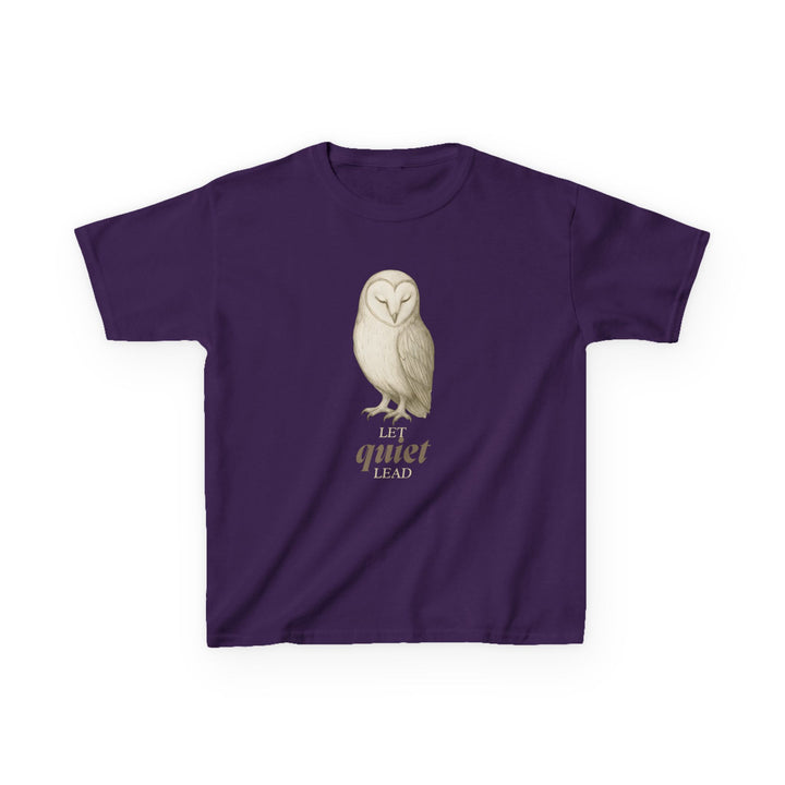 Kids Barn Owl Tee | "Listen First" | Sketch Design | Eco-Conscious | Calm & Centered