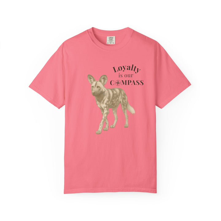Loyalty Is Our Compass – African Wild Dog | Empowered & Bold | Sketch Series by Pure Perspective | Eco Friendly Graphic Tee