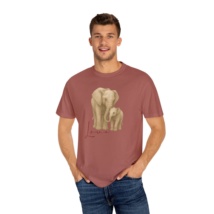 The Legacy of Love – Elephant Mom and Baby | Connected & Compassionate | Sketch Series by Pure Perspective App | Eco Friendly Graphic Tee