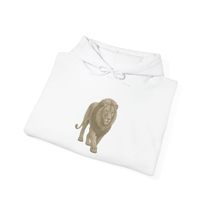 Show Up – Lion | Empowered & Bold Series | Unisex Heavy Blend™ Hooded Sweatshirt | Eco-Friendly Apparel