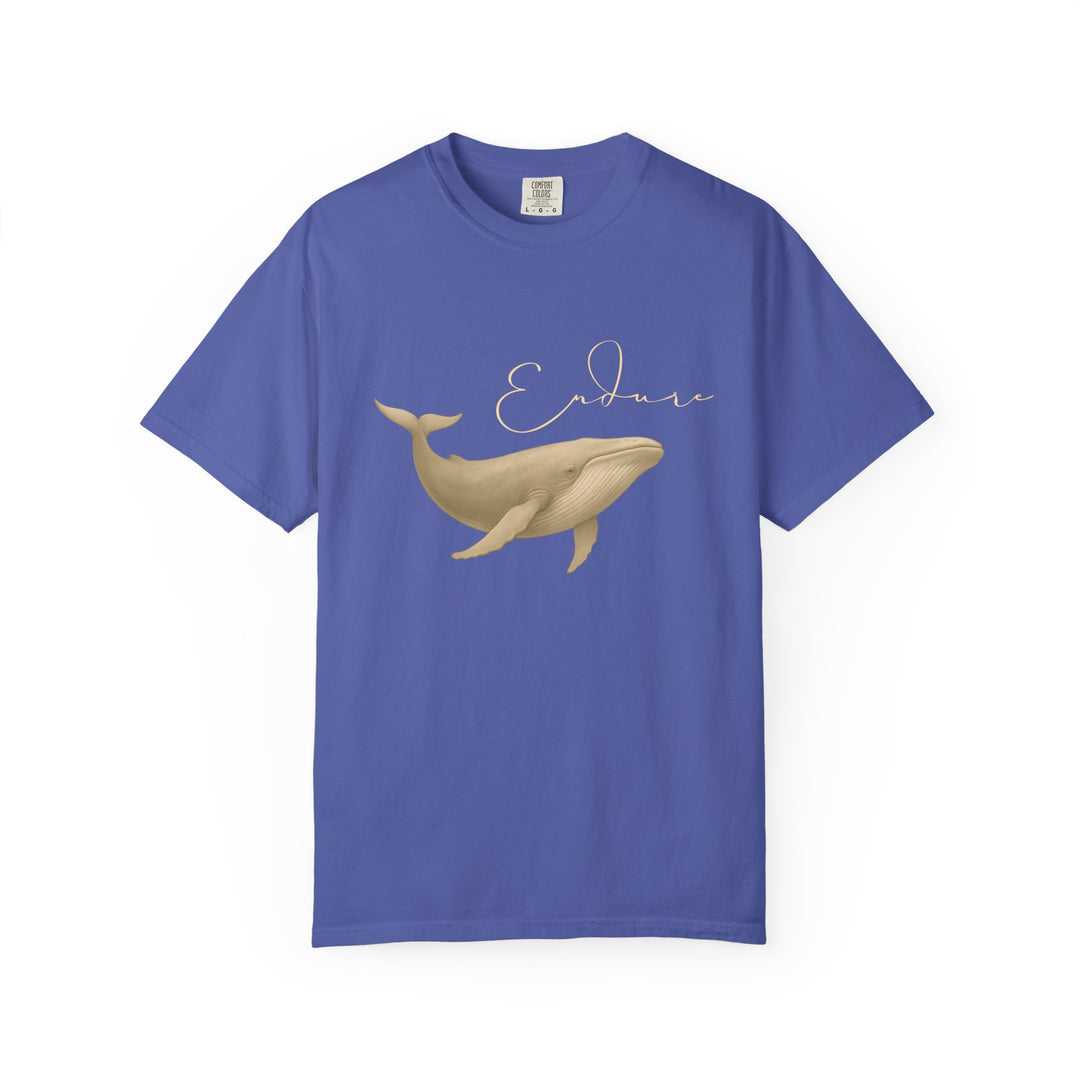 Endure – Blue Whale | Connected & Compassionate | Sketch Series by Pure Perspective App | Eco Friendly Graphic Tee