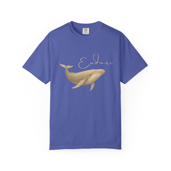 Endure – Blue Whale | Connected & Compassionate | Sketch Series by Pure Perspective App | Eco Friendly Graphic Tee