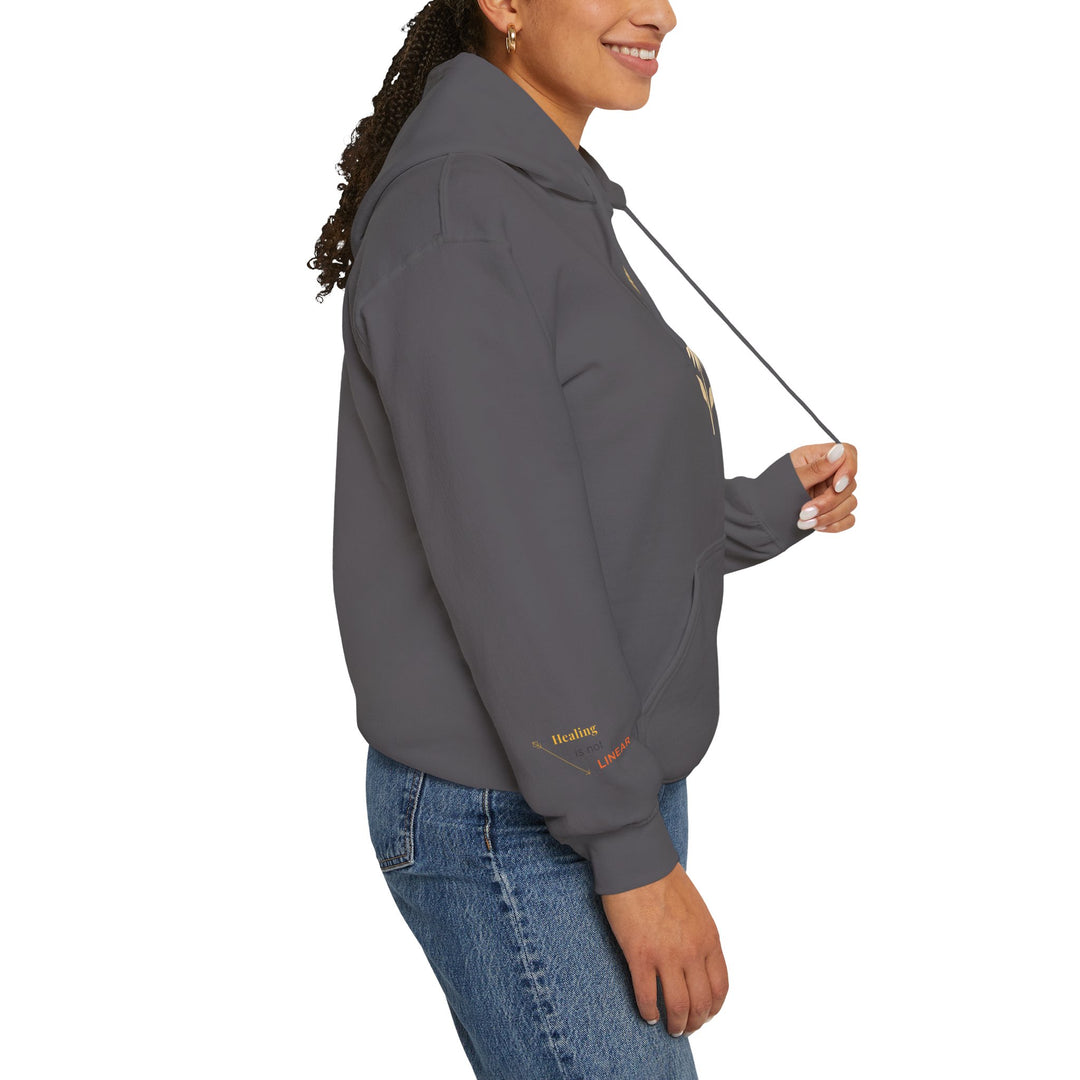 Healing is not Linear – Monarch Butterfly Edition | Hopeful & Healing Series | Unisex Heavy Blend™ Hooded Sweatshirt | Eco-Friendly Apparel