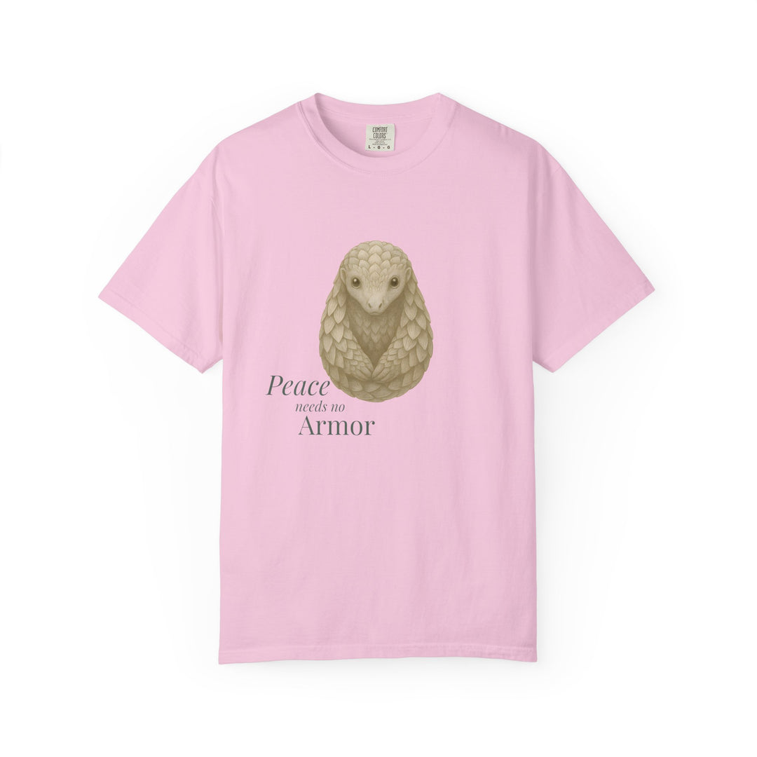 Peace Needs No Armor – Pangolin | Calm & Centered | Sketch Series by Pure Perspective | Eco Friendly Graphic Tee