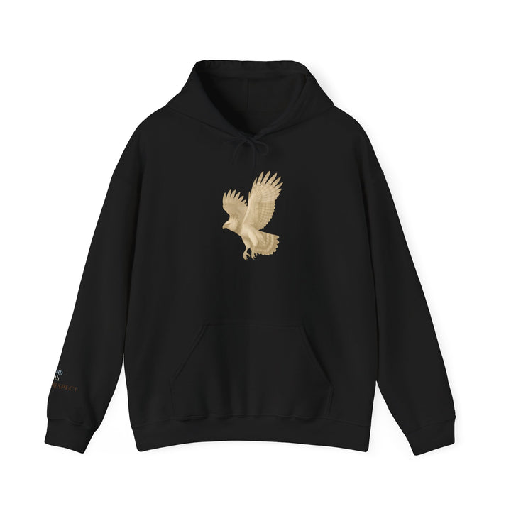 Ascend with Respect – Harpy Eagle | Empowered & Bold Series | Unisex Heavy Blend™ Hooded Sweatshirt | Eco-Friendly Apparel