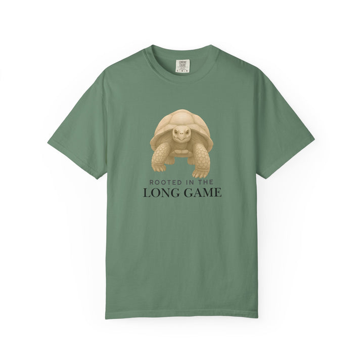 Rooted in the Long Game – Giant Tortoise | Grounded & Gentle | Sketch Series by Pure Perspective | Eco Friendly Graphic Tee