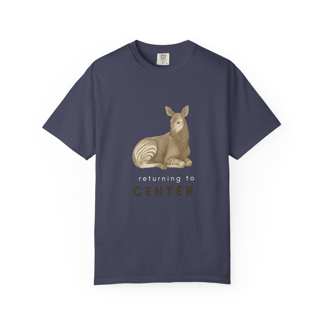Returning to Center – Okapi | Calm & Centered | Sketch Series by Pure Perspective | Eco Friendly Graphic Tee