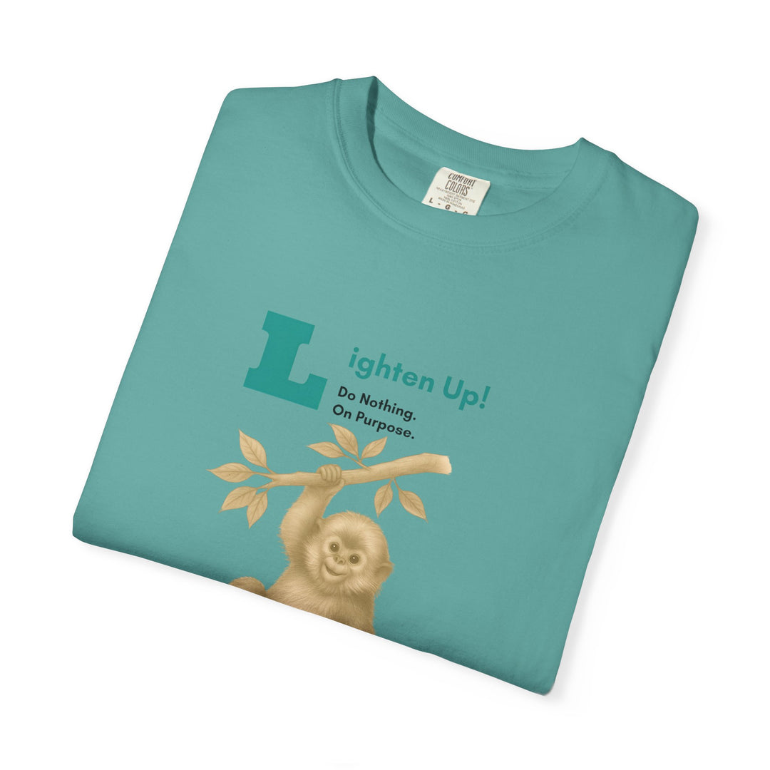 Lighten Up – Golden Snub-Nosed Monkey | Joyful & Playful | Sketch Series by Pure Perspective | Eco Friendly Graphic Tee