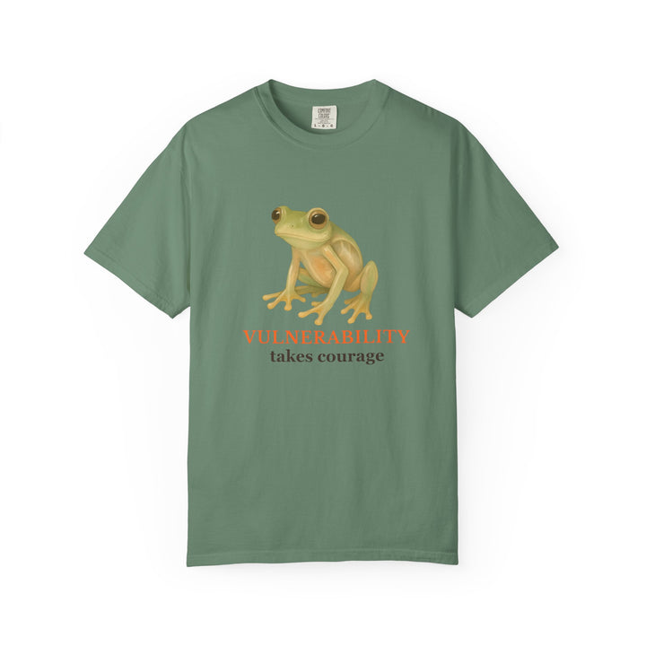 Vulnerability Takes Courage – Glass Frog | Hopeful & Healing | Sketch Series by Pure Perspective App | Eco Friendly Graphic Tee