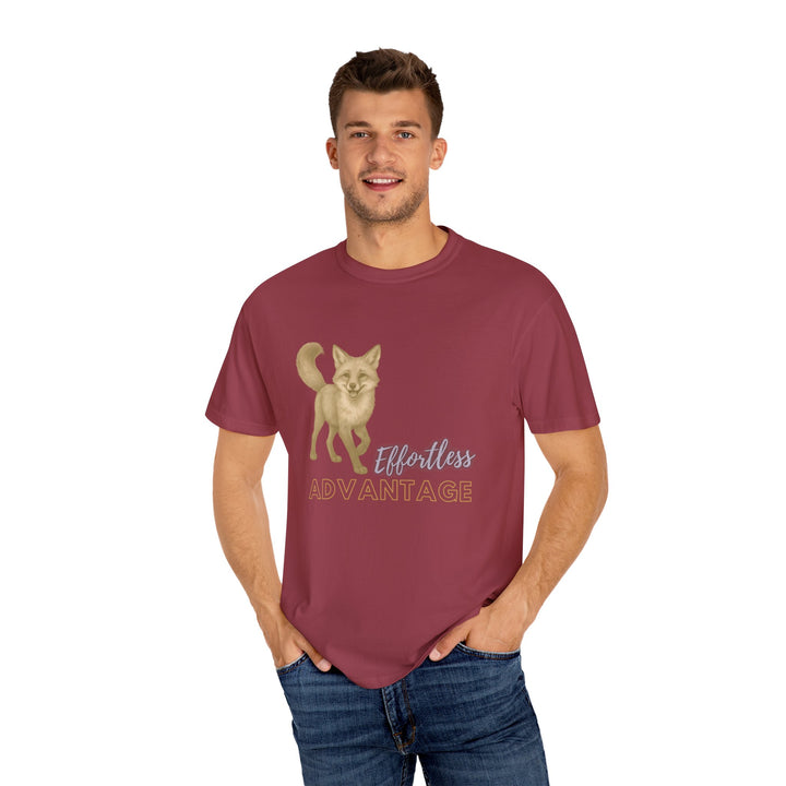 Effortless Advantage – Red Fox | Joyful & Playful | Sketch Series by Pure Perspective App | Eco Friendly Graphic Tee