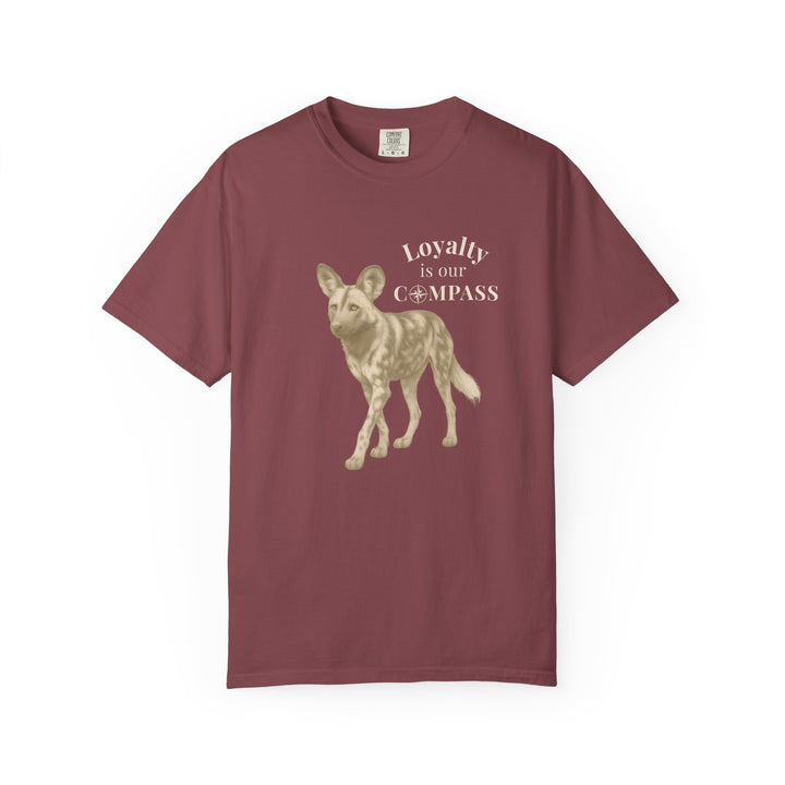 Loyalty Is Our Compass – African Wild Dog | Empowered & Bold | Sketch Series by Pure Perspective | Eco Friendly Graphic Tee