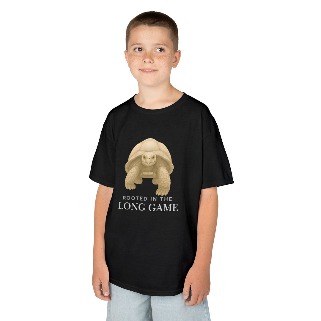 Kids Giant Tortoise Tee | "Build Your Future" | Sketch Design | Eco-Conscious | Grounded & Gentle
