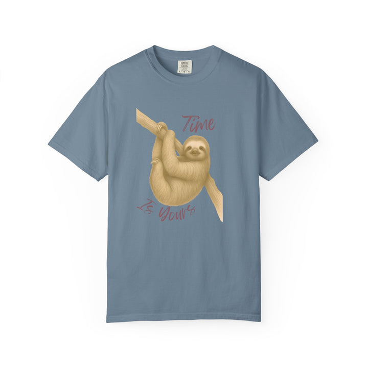Time is Yours – Sloth | Joyful & Playful | Sketch Series by Pure Perspective | Eco Friendly Graphic Tee