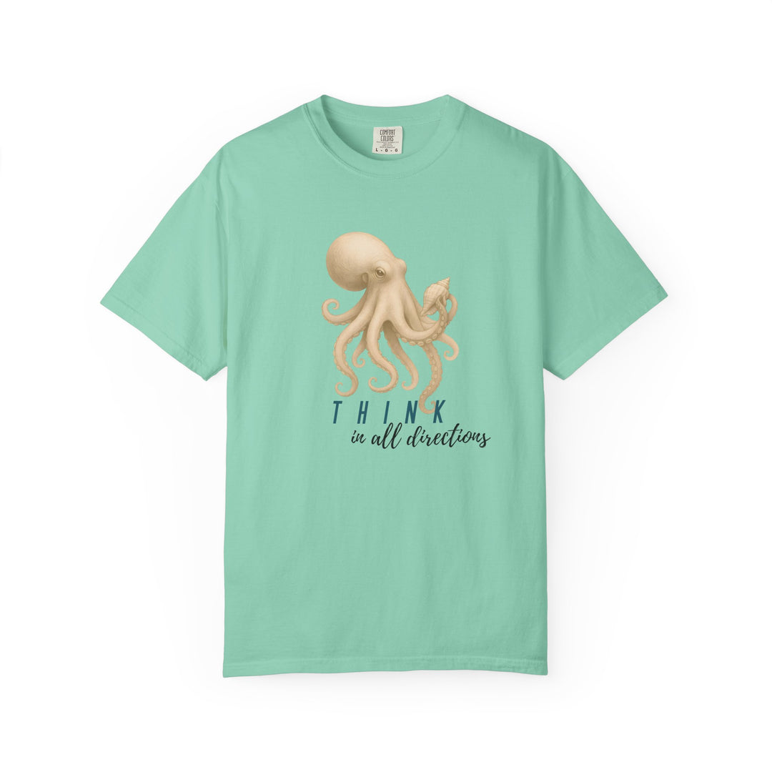 Think In All Directions – Octopus | Joyful & Playful | Sketch Series by Pure Perspective App | Eco Friendly Graphic Tee
