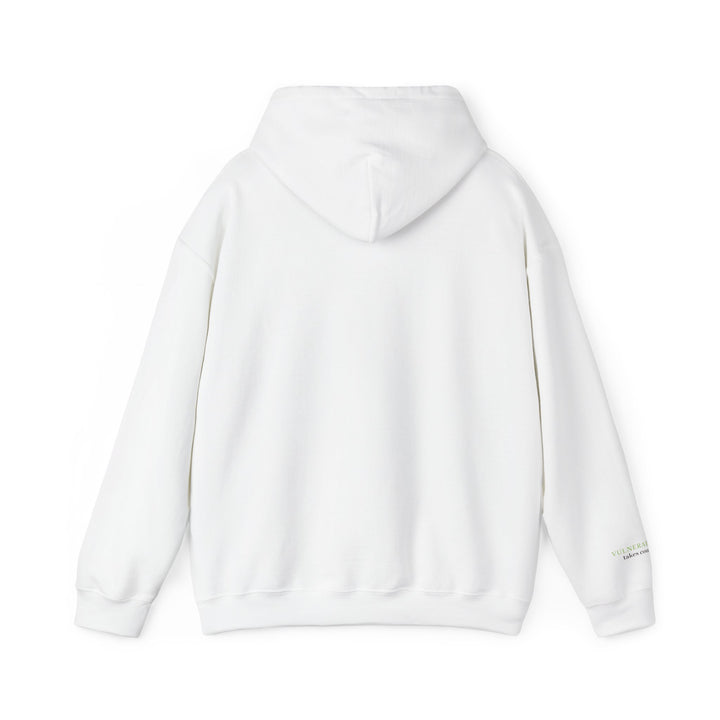 Vulnerability Takes Courage – Glass Frog Butterfly Edition | Hopeful & Healing Series | Unisex Heavy Blend™ Hooded Sweatshirt | Eco-Friendly Apparel
