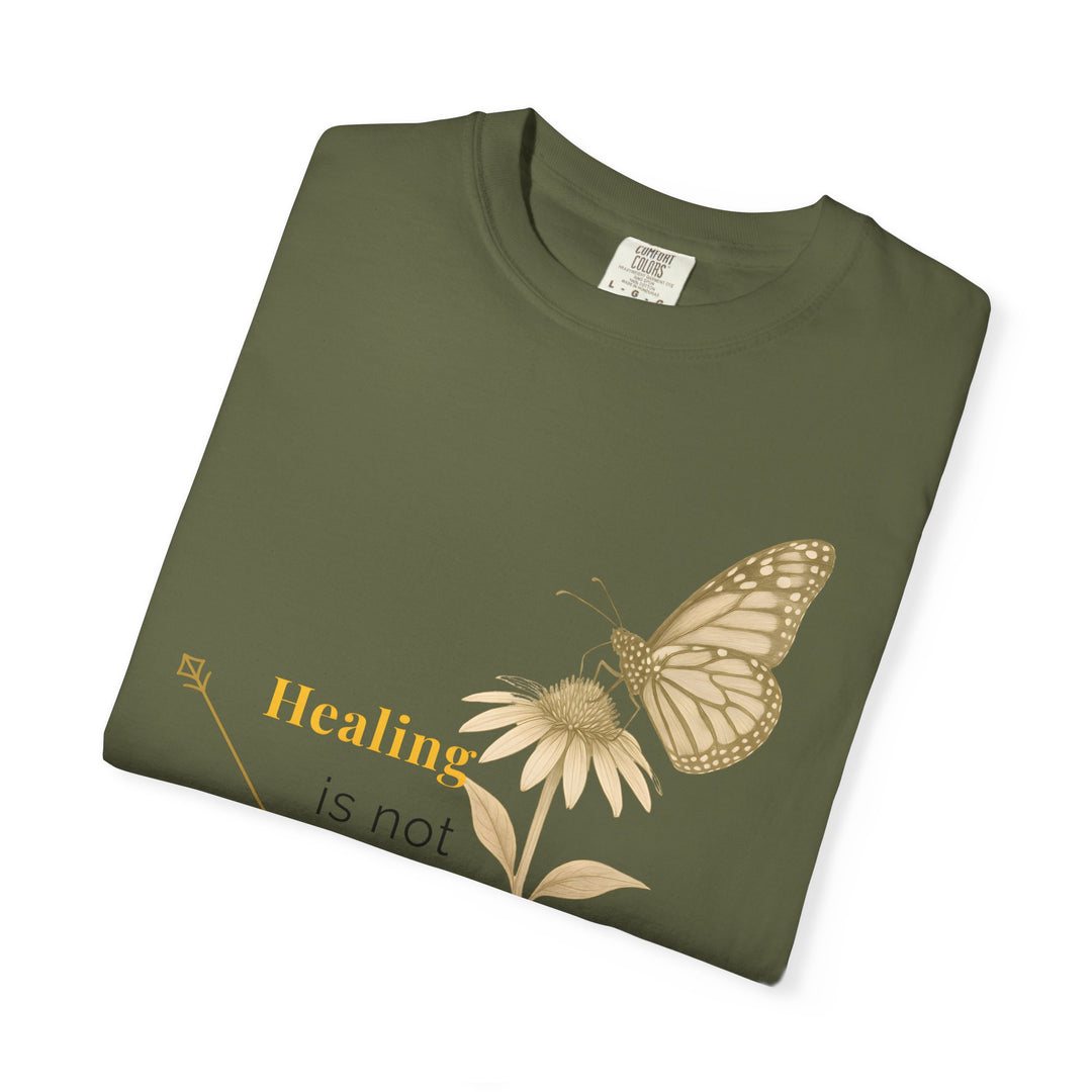 Healing is not Linear – Monarch Butterfly | Hopeful & Healing | Sketch Series by Pure Perspective App | Eco Friendly Graphic Tee