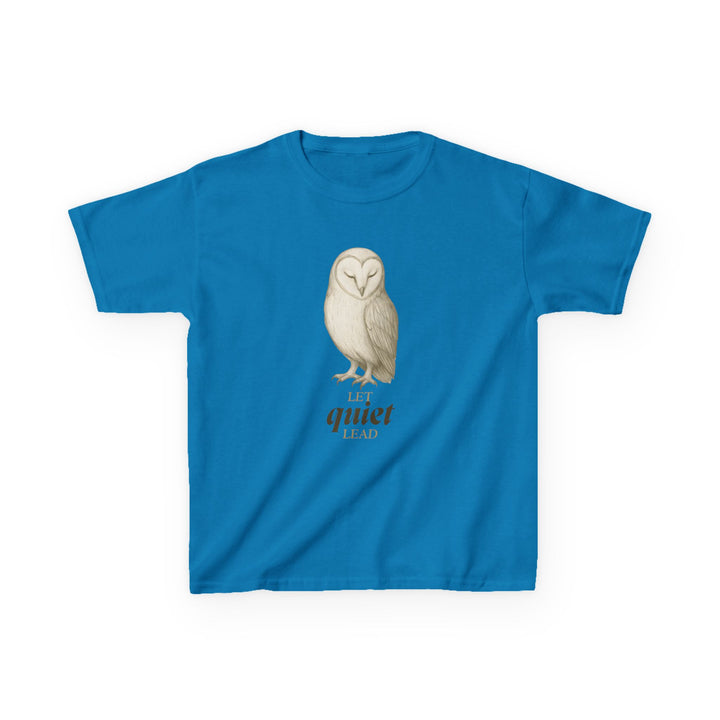 Kids Barn Owl Tee | "Listen First" | Sketch Design | Eco-Conscious | Calm & Centered