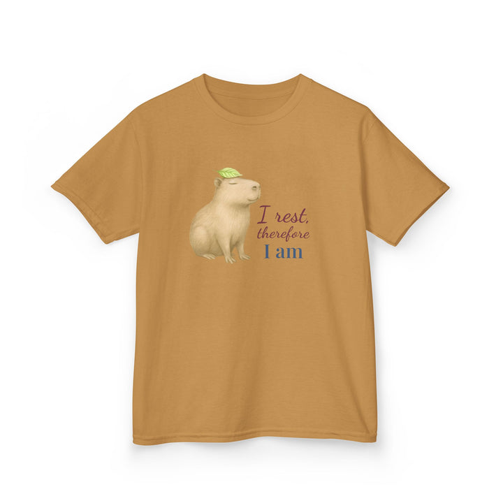 Kids Capybara Tee | "Take it Easy" | Sketch Design | Eco-Conscious | Grounded & Gentle