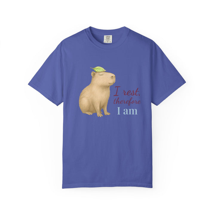 I Rest, Therefore I Am – Capybara | Grounded & Gentle | Sketch Series by Pure Perspective | Eco Friendly Graphic Tee