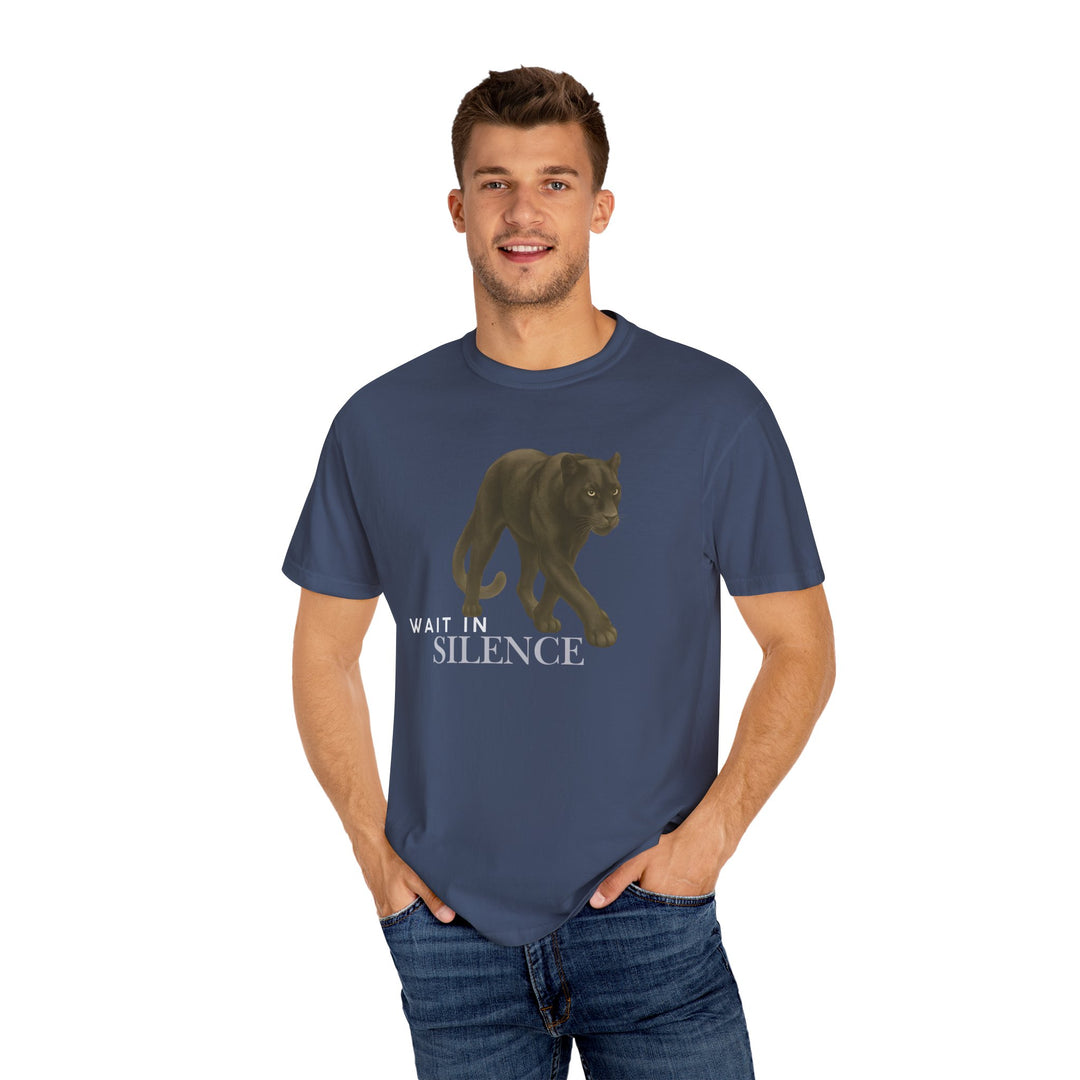 Weight in Silence – Jaguar | Reflective & Wise | Sketch Series by Pure Perspective | Eco Friendly Graphic Tee